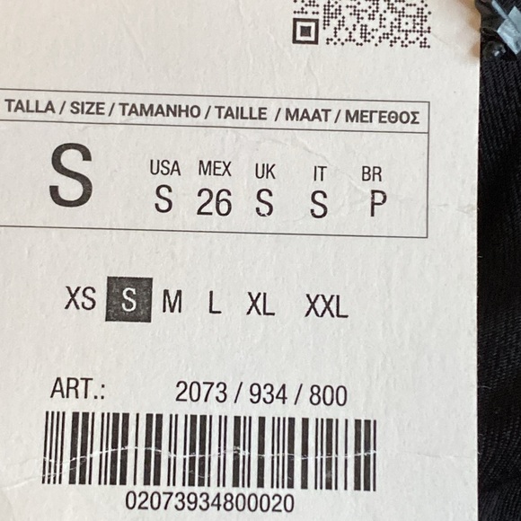 NWT. Zara ZW Collection Black Satin Effect High Waist Flared Midi Skirt. Size S. - Picture 9 of 11